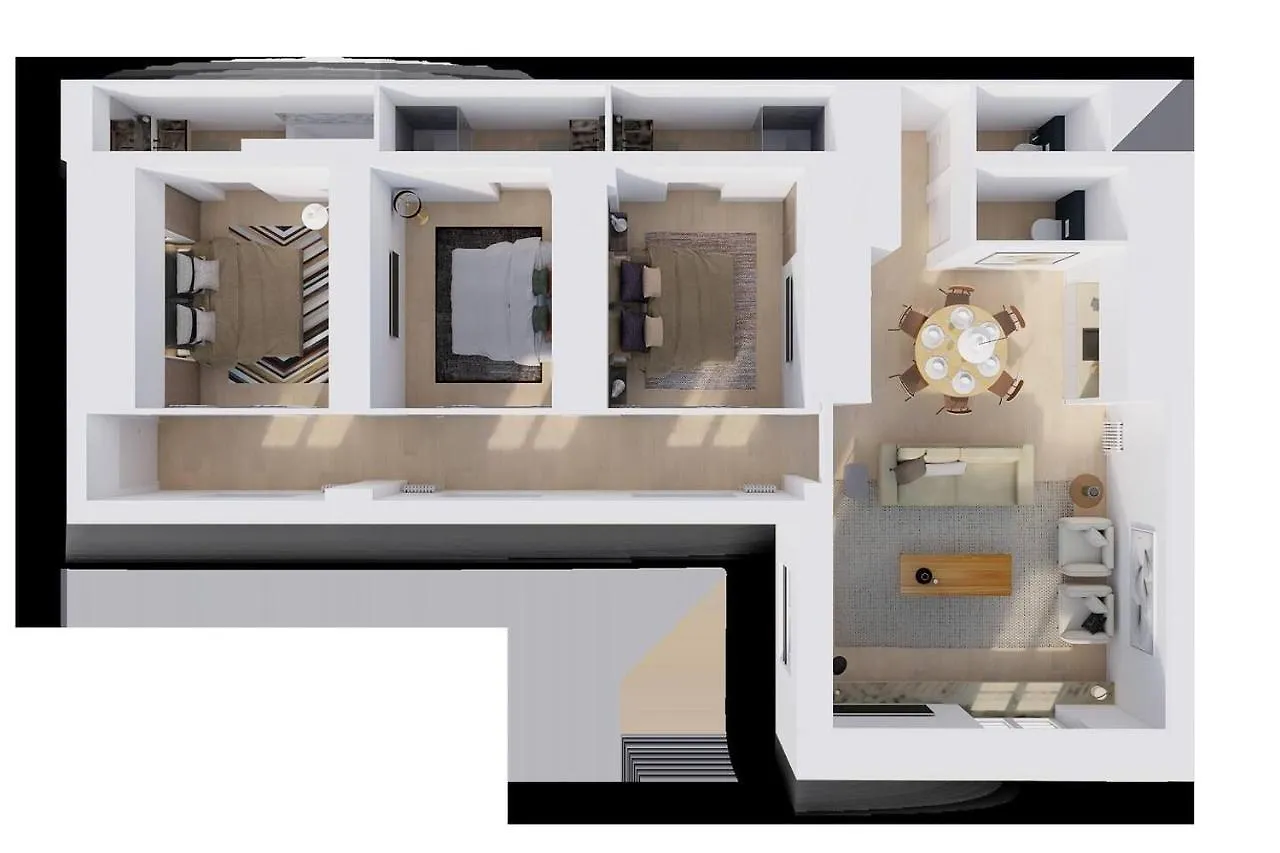 Apartment Modern 3bdr/3bth - Louvre Museum/tuileries